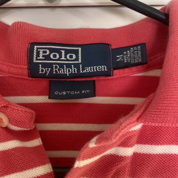Polo by Ralph Lauren, custom fit salmon, colored polo shirt. Men’s size medium. - Picture 3 of 3